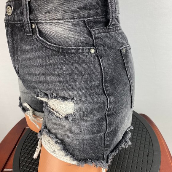 NOBO No Boundaries Black Gray Hi Rise Shorts 3 - Picture 3 of 5